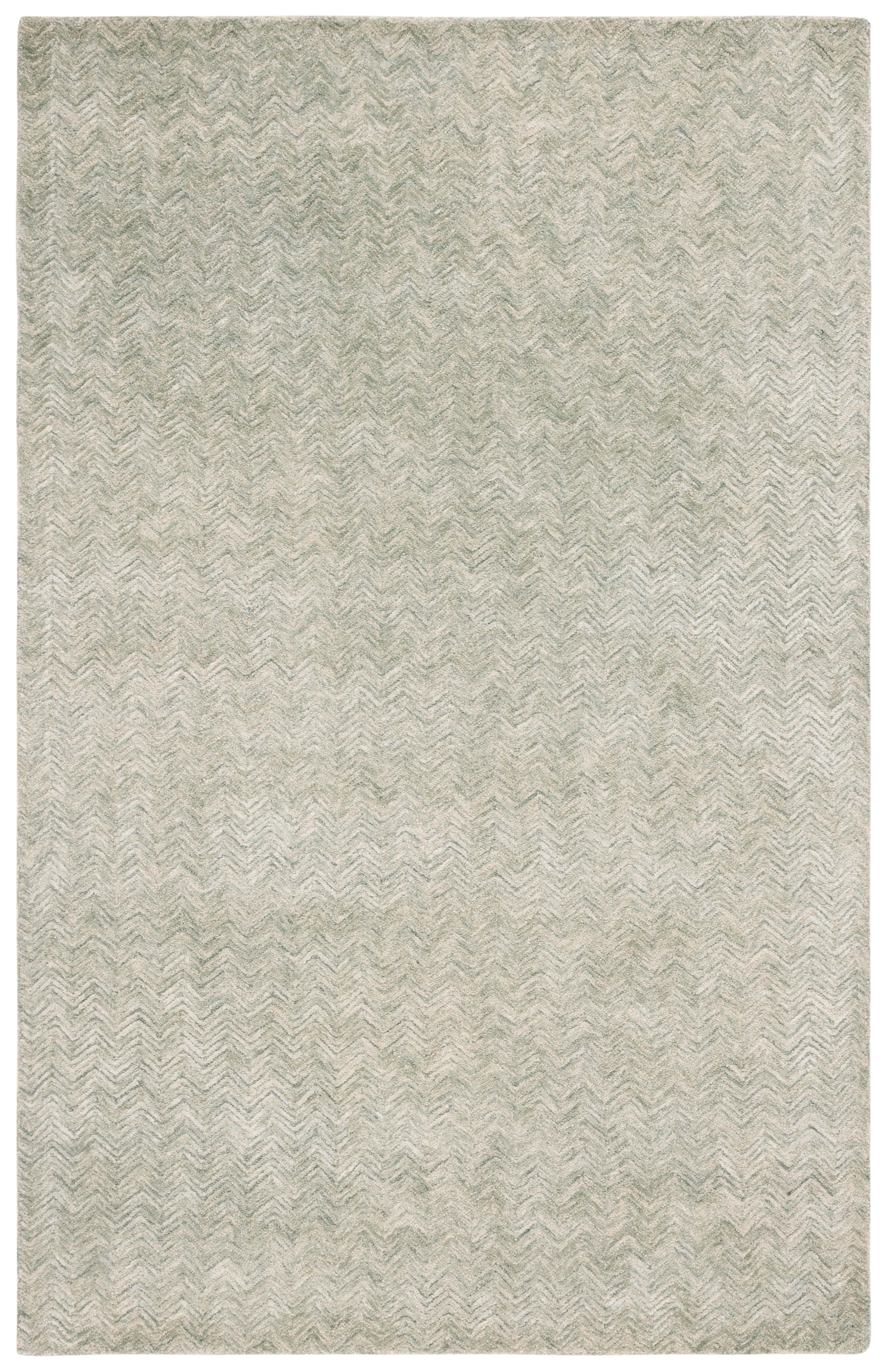 SAFAVIEH Glamour Flanagan Wavy Striped Area Rug, Green/Ivory, 4' x 6'