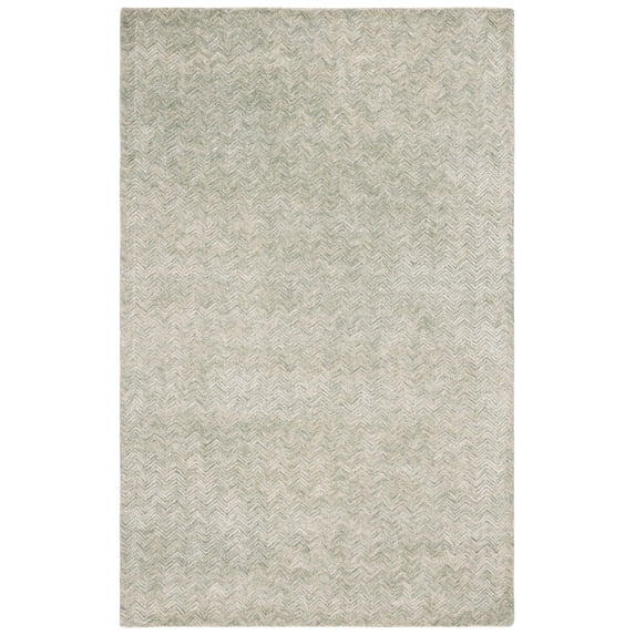 SAFAVIEH Glamour Flanagan Wavy Striped Area Rug, Green/Ivory, 5' x 8'