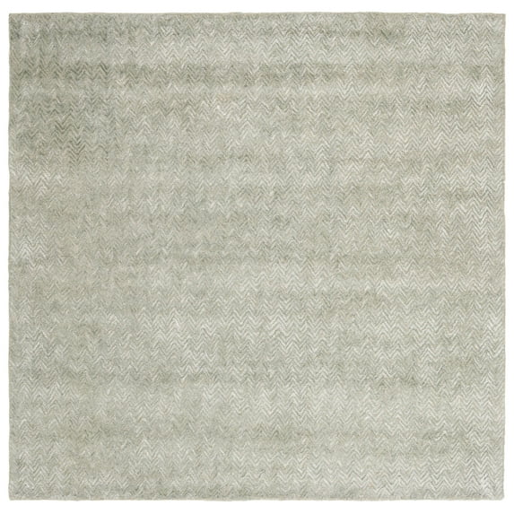 SAFAVIEH Glamour Flanagan Wavy Striped Area Rug, Green/Ivory, 6' x 6' Square
