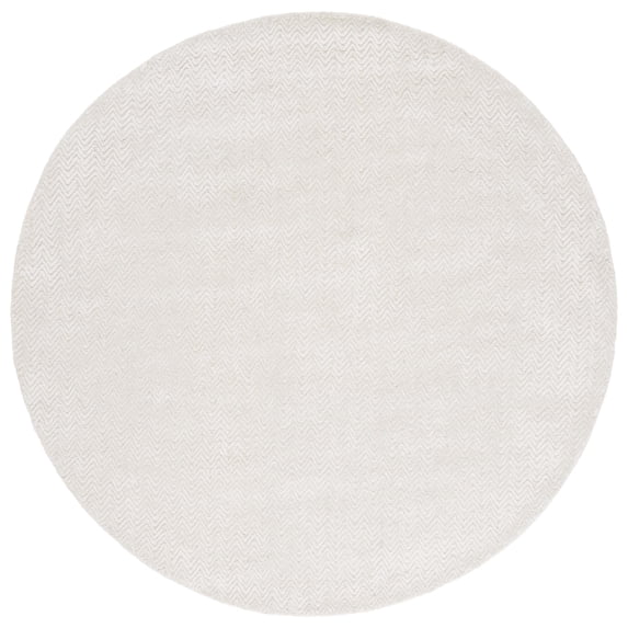 SAFAVIEH Glamour Flanagan Wavy Striped Area Rug, Ivory, 6' x 6' Round