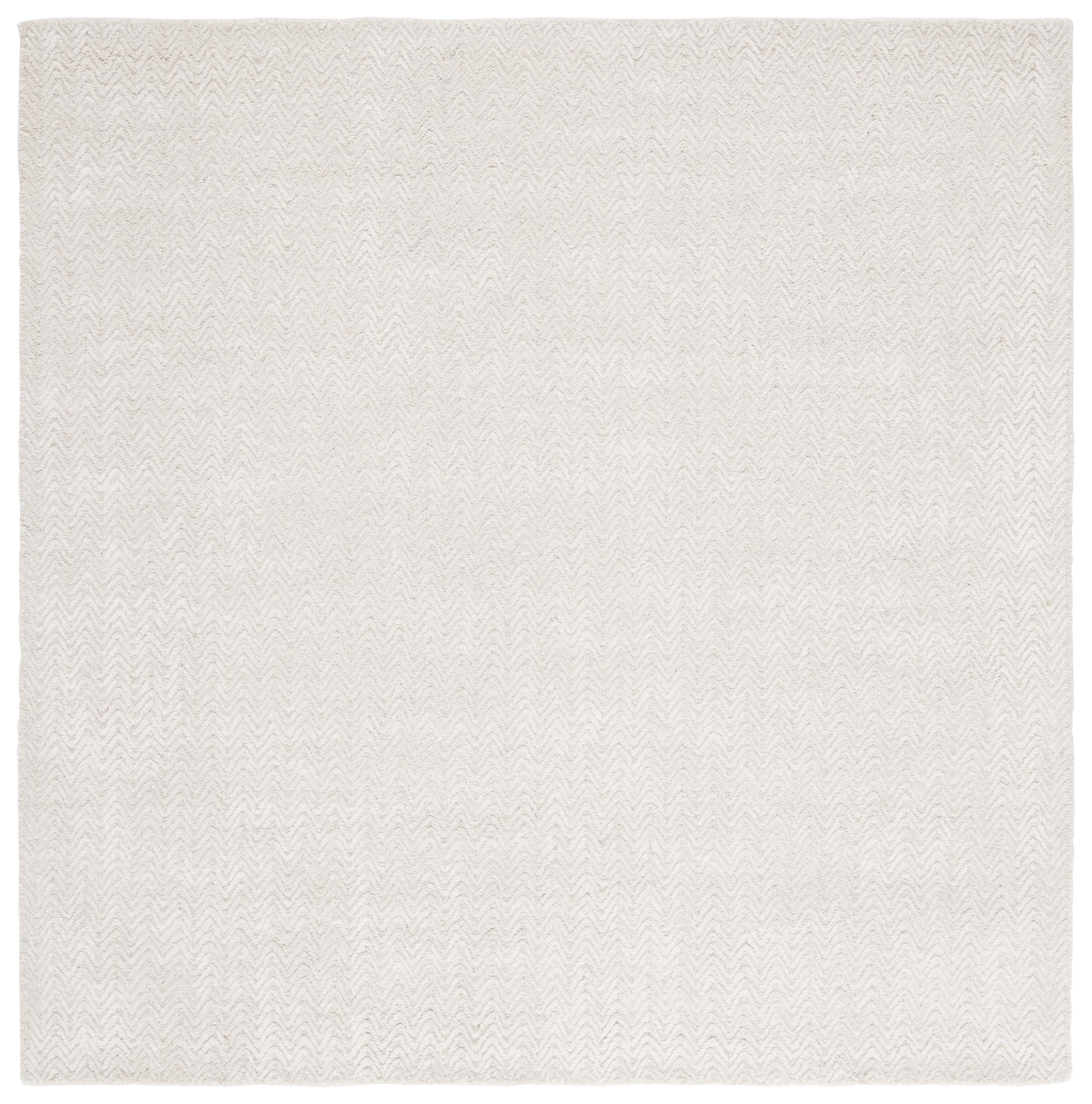 SAFAVIEH Glamour Flanagan Wavy Striped Area Rug, Ivory, 6' x 6' Square