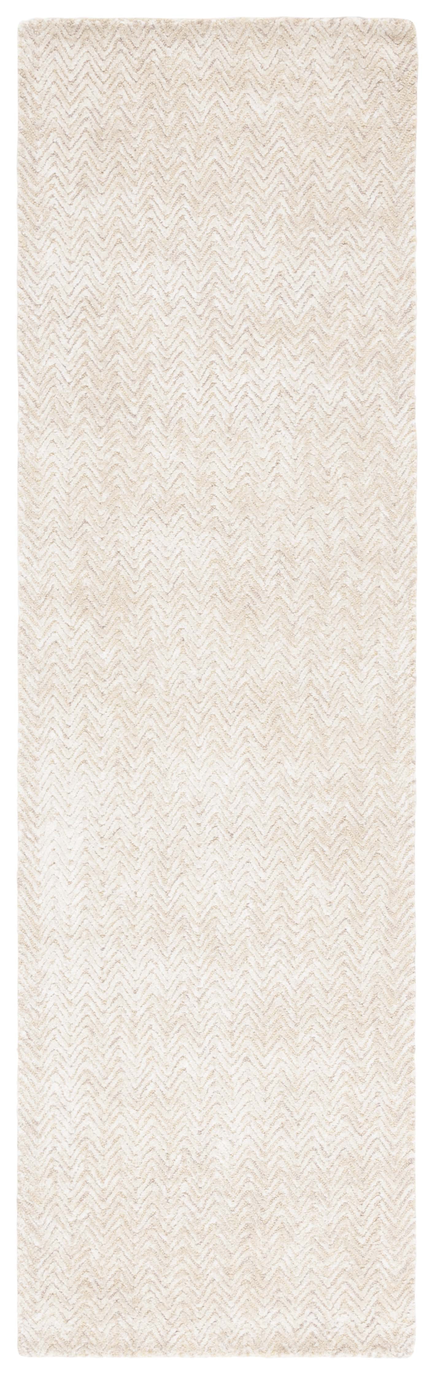 SAFAVIEH Glamour Flanagan Wavy Striped Runner Rug, Gold/Ivory, 2'3" x 8'