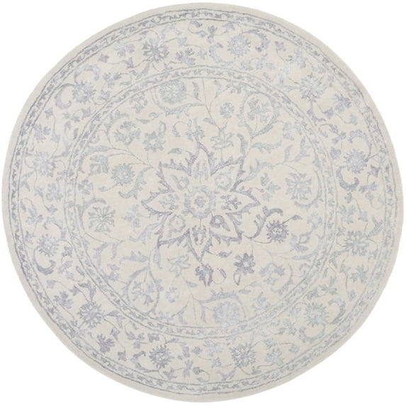 SAFAVIEH Glamour GLM515A Handmade Silver / Ivory Rug