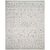 SAFAVIEH Glamour GLM515A Handmade Silver / Ivory Rug