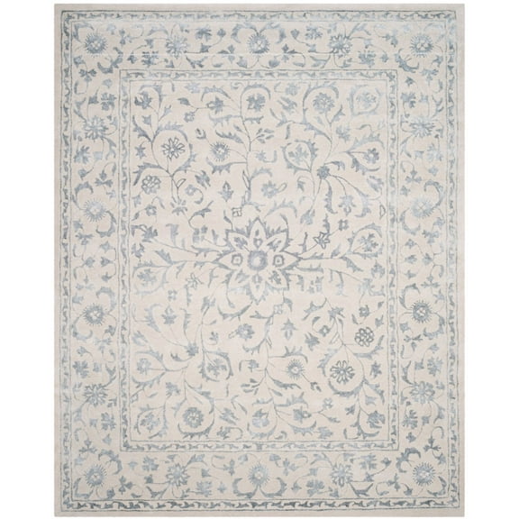 SAFAVIEH Glamour GLM515A Handmade Silver / Ivory Rug