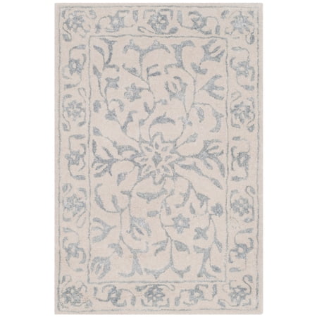 SAFAVIEH Glamour GLM515A Handmade Silver / Ivory Rug