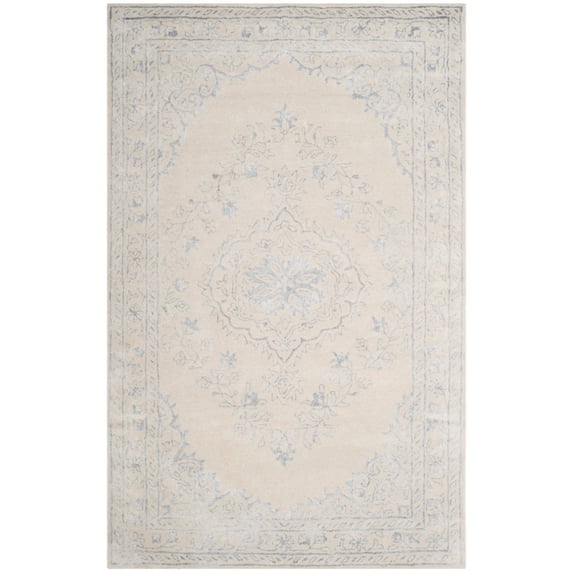 SAFAVIEH Glamour GLM533A Handmade Light Grey Rug