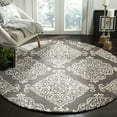 thumbnail image 1 of SAFAVIEH Glamour GLM568D Handmade Dark Grey / Ivory Rug, 1 of 6