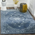 thumbnail image 1 of SAFAVIEH Glamour Gaia Floral Bordered Wool Area Rug, Blue, 2' x 3', 1 of 5