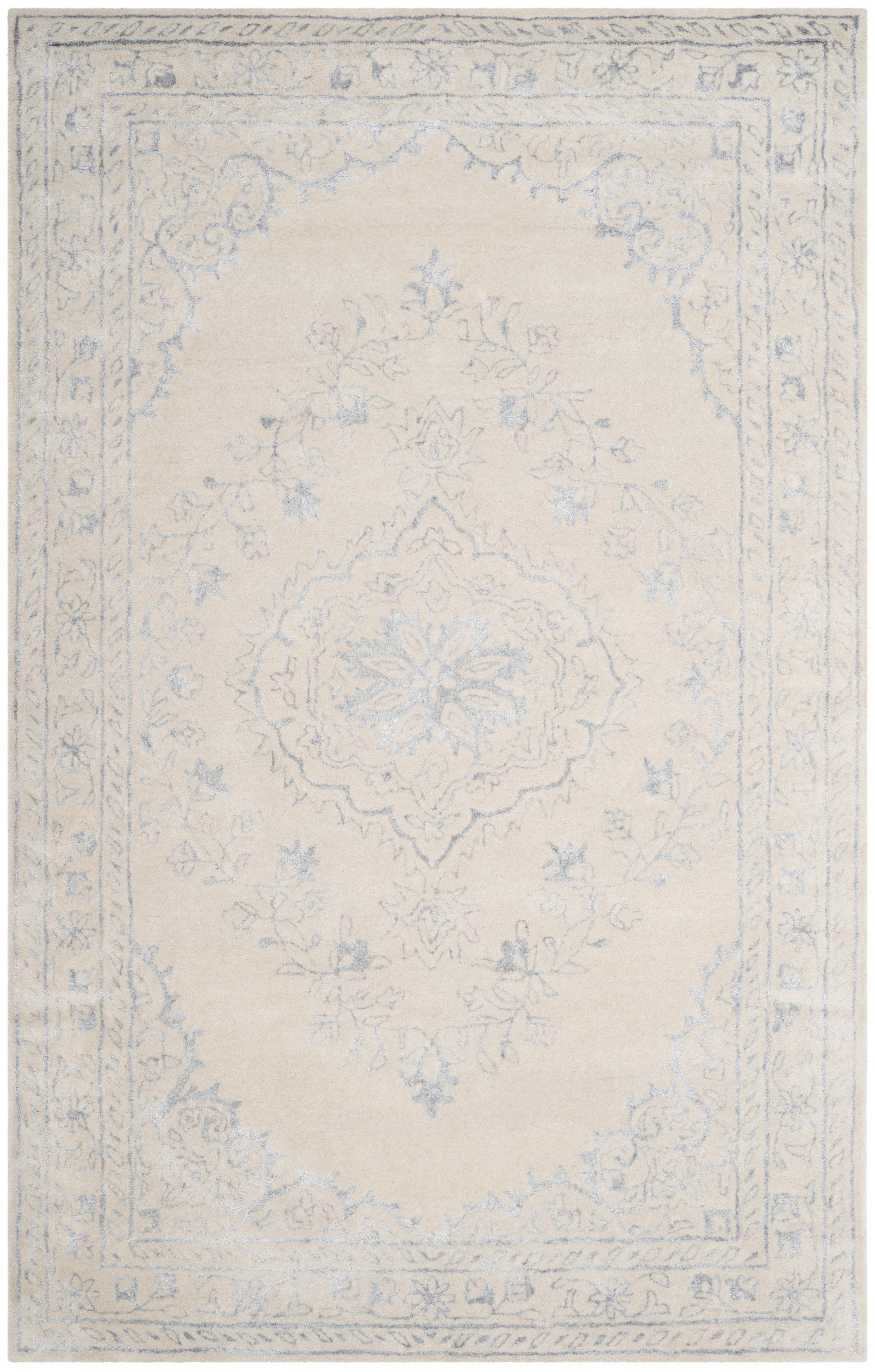 SAFAVIEH Glamour Gaia Oriental Area Rug, Light Grey, 5' x 8'