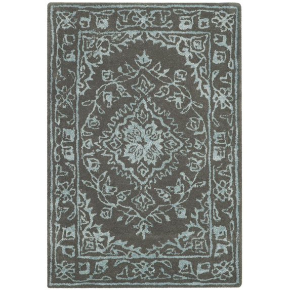 SAFAVIEH Glamour Gaia Oriental Area Rug, Dark Grey, 2' x 3'