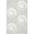 thumbnail image 1 of SAFAVIEH Glamour Jaye Floral Area Rug, Silver/Ivory, 5' x 8', 1 of 9