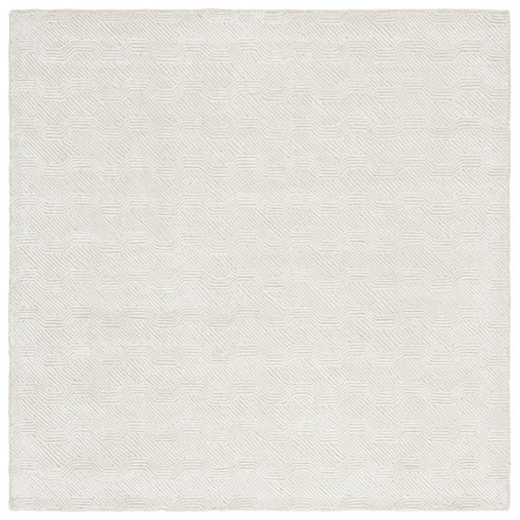 SAFAVIEH Glamour Jonette Geometric Area Rug, Ivory, 6' x 6' Square