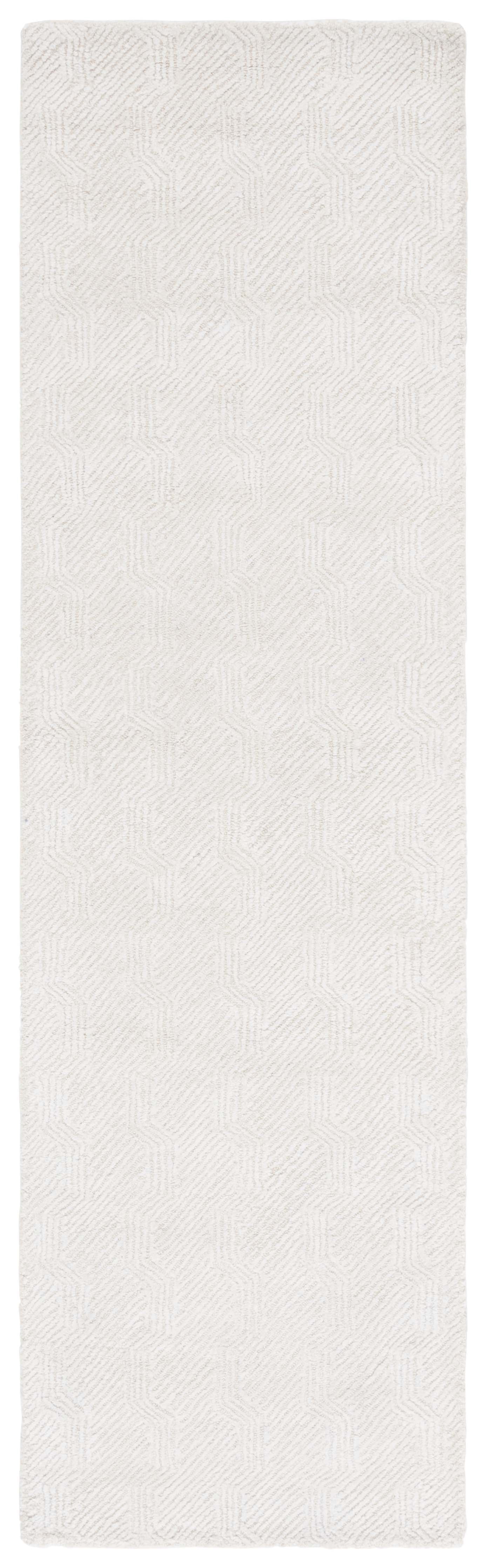 SAFAVIEH Glamour Jonette Geometric Runner Rug, Ivory, 2'3" x 8'