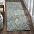 thumbnail image 1 of SAFAVIEH Glamour Kalisha Traditional Wool Runner Rug, Blue/Dark Grey, 2'3" x 8', 1 of 6