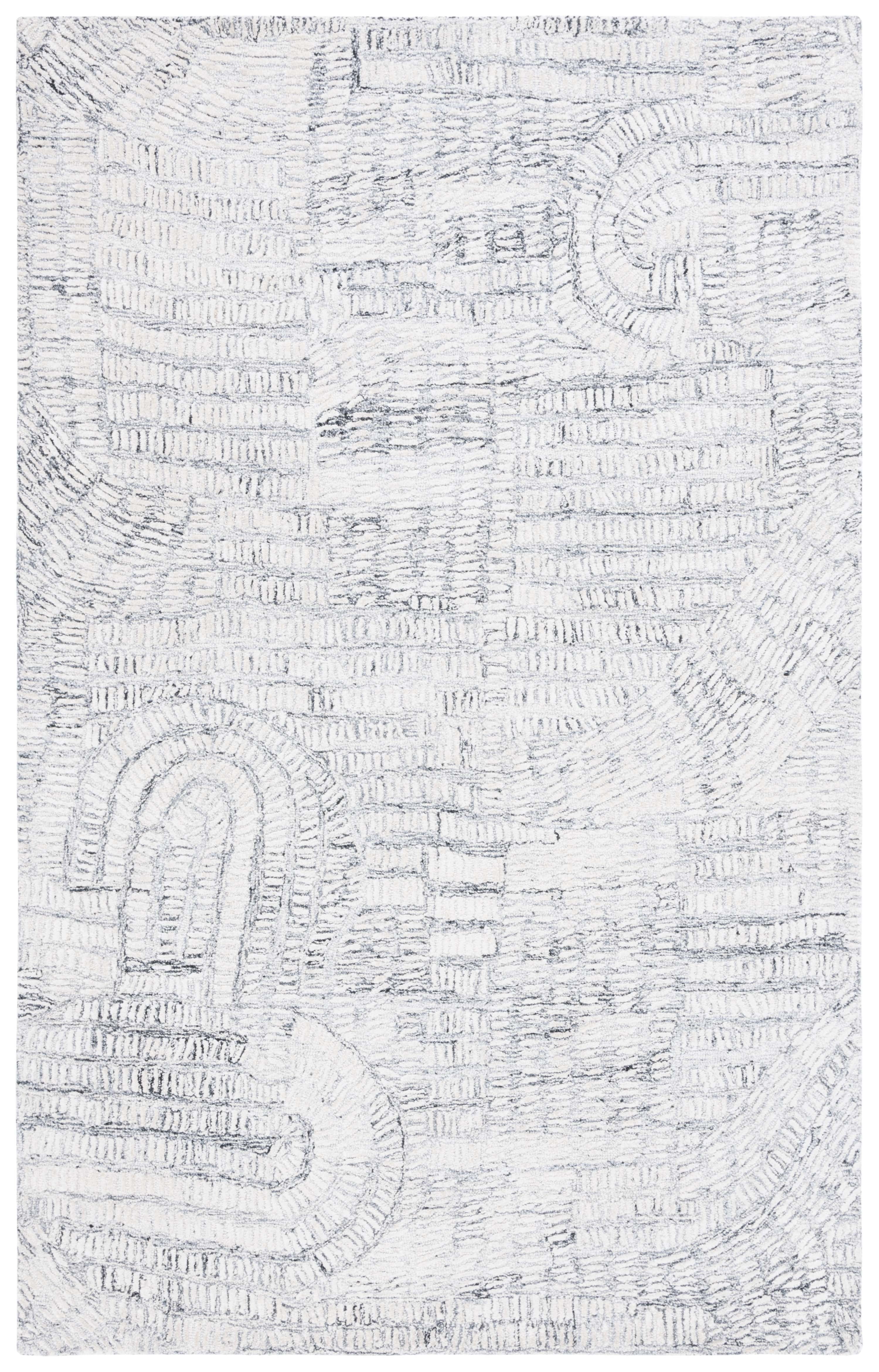 SAFAVIEH Glamour Linnette Abstract Area Rug, Grey/Ivory, 8' x 10'