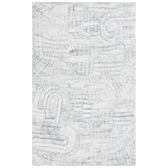 SAFAVIEH Glamour Linnette Abstract Area Rug, Grey/Ivory, 8' x 10'
