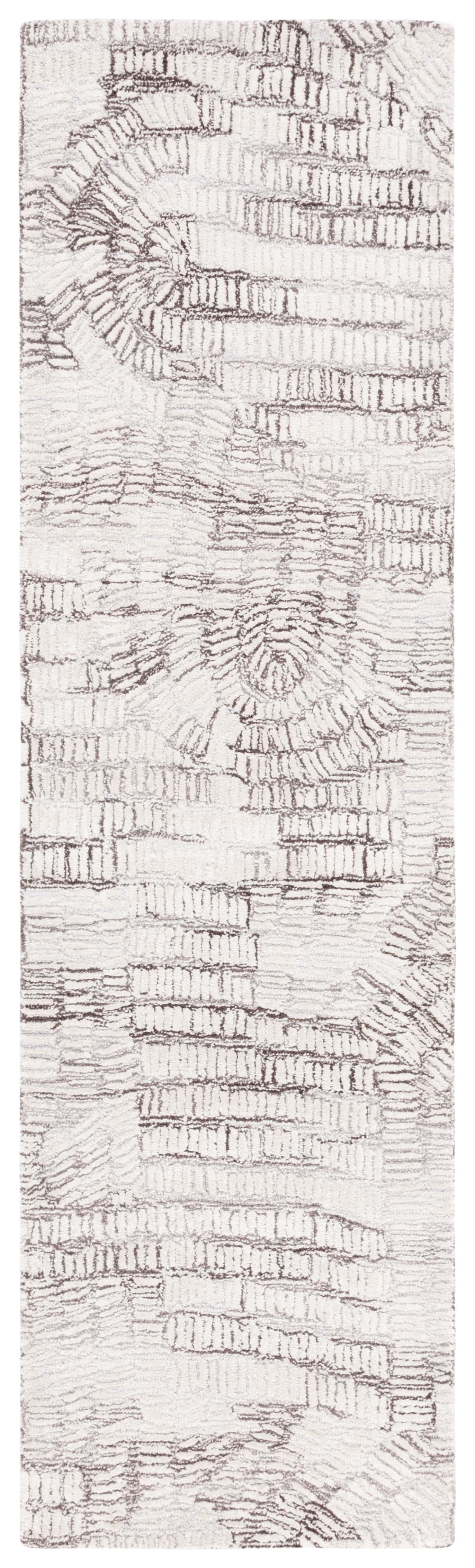 SAFAVIEH Glamour Linnette Abstract Runner Rug, Brown/Ivory, 2'3" x 8'