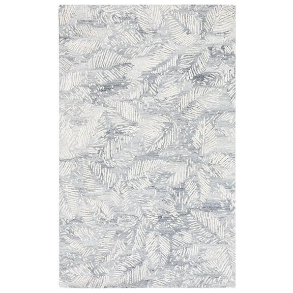 SAFAVIEH Glamour Nina Botanical Area Rug, Grey/Ivory, 8' x 10'