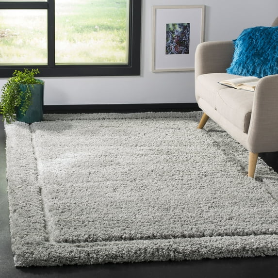 Safavieh Glamour Douglas Solid Shag Area Rug, Gray, 8' x 10'