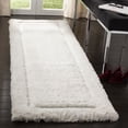 thumbnail image 1 of Safavieh Glamour Douglas Solid Shag Runner Rug, Ivory, 2'3" x 8', 1 of 9