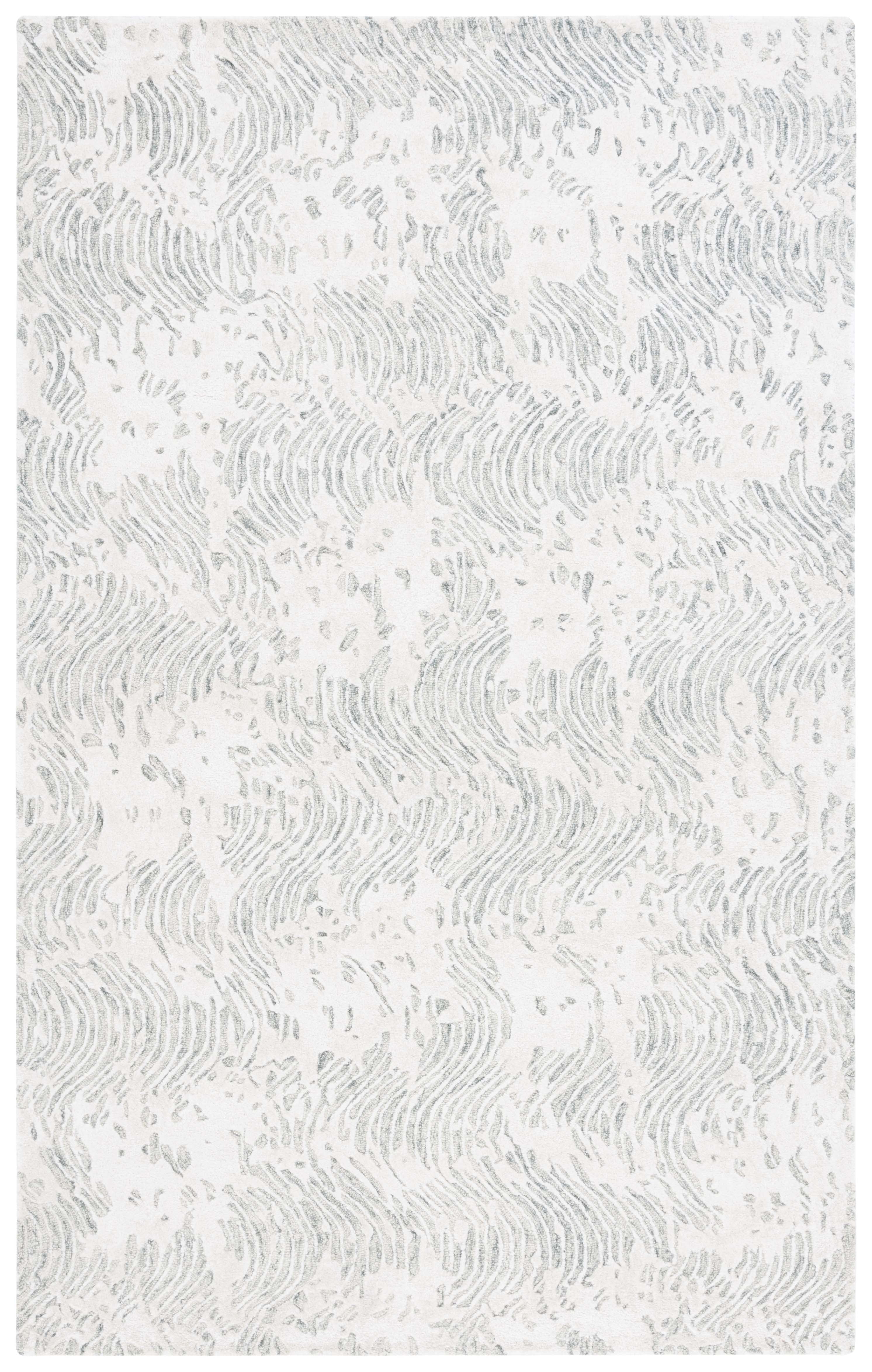 SAFAVIEH Glamour Tashi Abstract Area Rug, Grey/Ivory, 8' x 10'