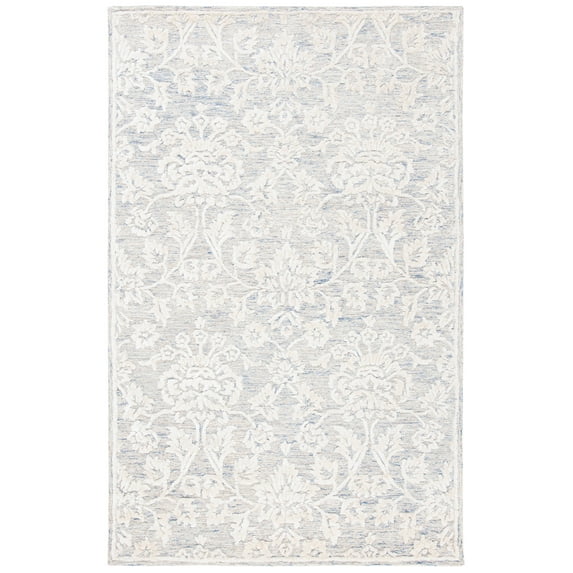 SAFAVIEH Glamour Zowie Floral Area Rug, Blue/Ivory, 10' x 14'