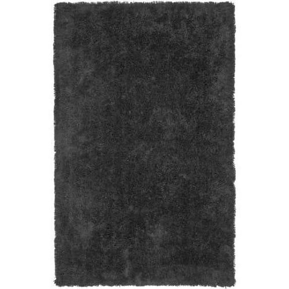SAFAVIEH Glen Solid Plush Shag Area Rug, Black, 3' x 5'
