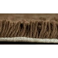 thumbnail image 1 of SAFAVIEH Glen Solid Plush Shag Area Rug, Chocolate, 7' x 7' Square, 1 of 4