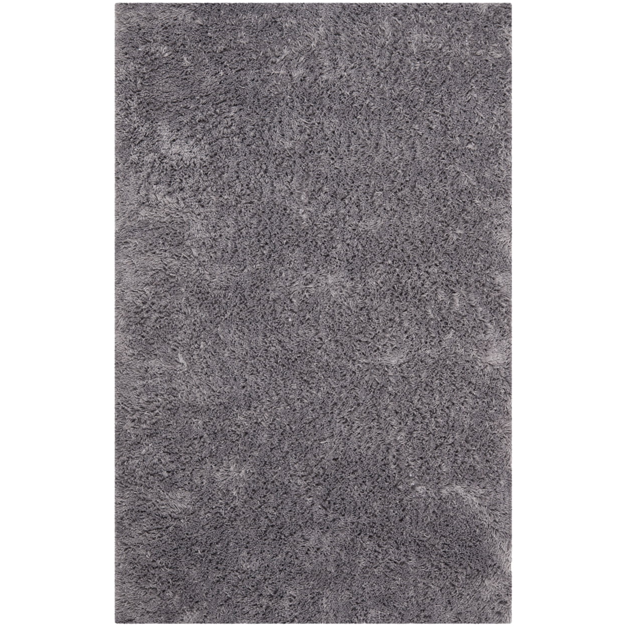 Handmade Gray Tufted Shag Wool Area Rug 2'6" x 4'