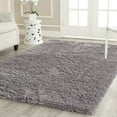 thumbnail image 1 of SAFAVIEH Glen Solid Plush Shag Area Rug, Grey, 3' x 5', 1 of 4