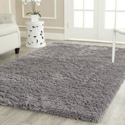 SAFAVIEH Glen Solid Plush Shag Area Rug, Grey, 9'6" x 13'6"