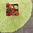 thumbnail image 1 of SAFAVIEH Glen Solid Plush Shag Area Rug, Lime, 4' x 4' Round, 1 of 7