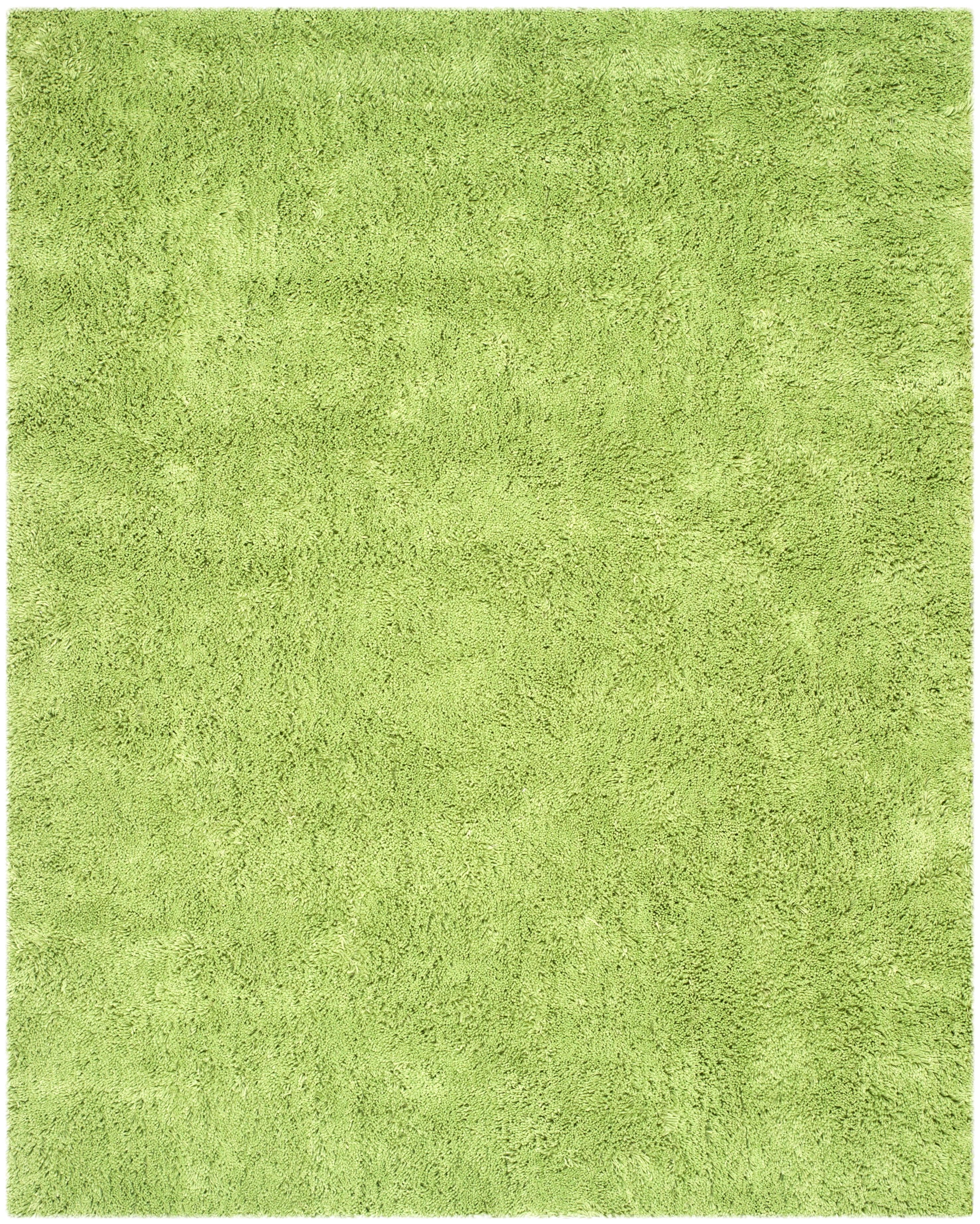 Light Blue Tufted Shag Handmade Wool Area Rug