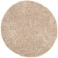 thumbnail image 1 of SAFAVIEH Glen Solid Plush Shag Area Rug, Taupe, 4' x 4' Round, 1 of 4