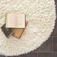 thumbnail image 1 of SAFAVIEH Glen Solid Plush Shag Area Rug, White, 5' x 8', 1 of 5