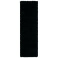 thumbnail image 1 of SAFAVIEH Glen Solid Plush Shag Runner Rug, Black, 2'3" x 12', 1 of 5