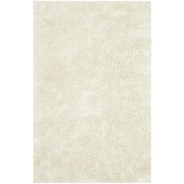 SAFAVIEH Glen Solid Plush Shag Runner Rug, Ivory, 2'3" x 12'