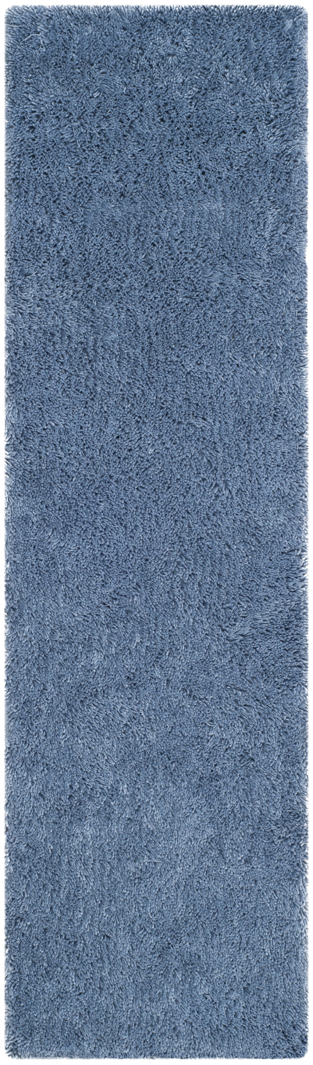 SAFAVIEH Glen Solid Plush Shag Runner Rug, Light Blue, 2'3" x 8'