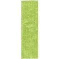 thumbnail image 1 of SAFAVIEH Glen Solid Plush Shag Runner Rug, Lime, 2'3" x 8', 1 of 5