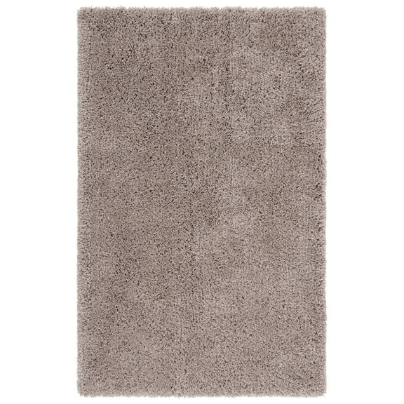 SAFAVIEH Glen Solid Plush Shag Runner Rug, Taupe, 2'3" x 12'