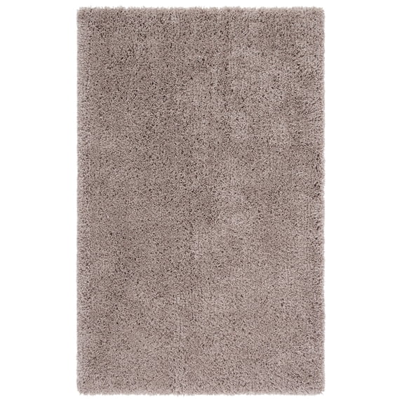 SAFAVIEH Glen Solid Plush Shag Runner Rug, Taupe, 2'3" x 6'