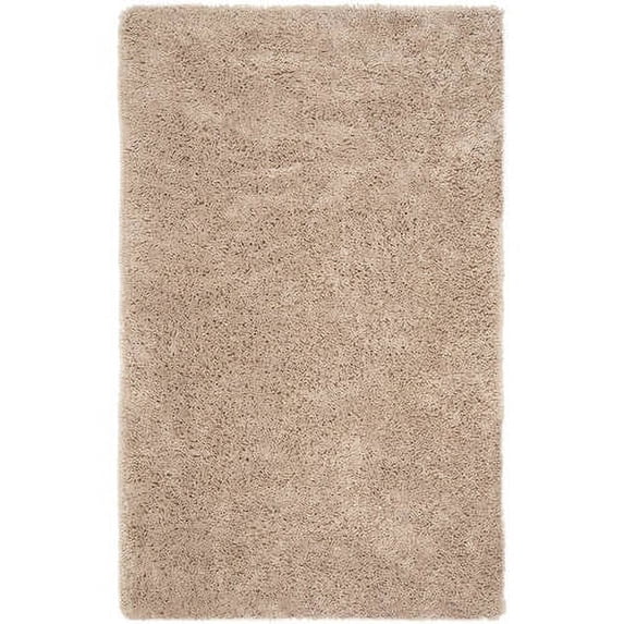 SAFAVIEH Glen Solid Plush Shag Runner Rug, Taupe, 2'3" x 8'