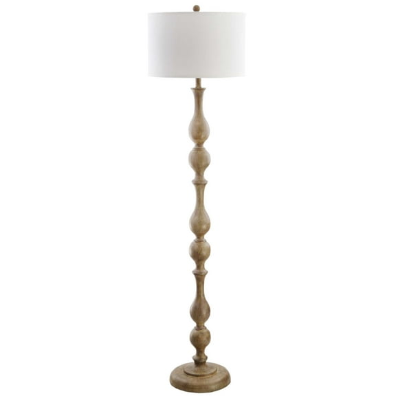 SAFAVIEH Glendora 64 in. High Floor Lamp, Brown Wood