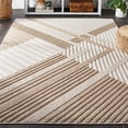 thumbnail image 1 of SAFAVIEH Global Amable Abstract Indoor/Outdoor Area Rug, Beige/Light Beige, 4' x 4' Round, 1 of 5