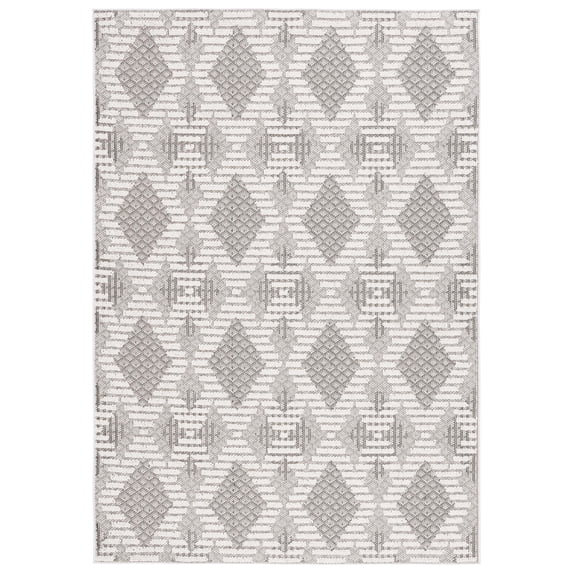 SAFAVIEH Global Careen Diamond Area Rug, Grey/Ivory, 8' x 10'