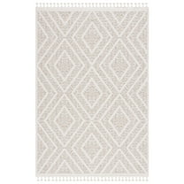 SAFAVIEH Global Dahila Diamond Indoor/Outdoor Area Rug, Light Beige/Brown, 8' x 10'