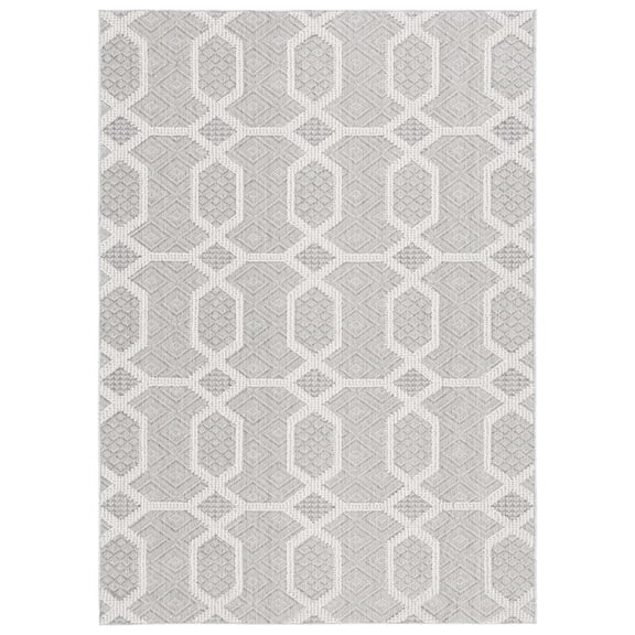 SAFAVIEH Global Guliana Geometric Area Rug, Grey/Ivory, 9' x 12'