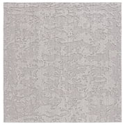 SAFAVIEH Global Herleva Abstract Indoor/Outdoor Area Rug, Grey/Light Grey, 6'7" x 6'7" Square