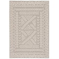 thumbnail image 1 of SAFAVIEH Global Hermite Bordered Indoor/Outdoor Area Rug, Beige/Light Beige, 4' x 6', 1 of 10